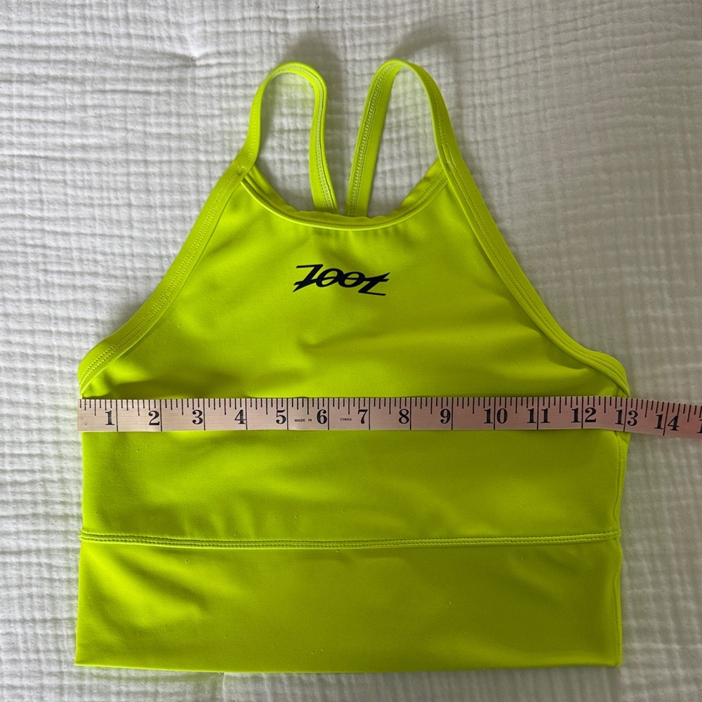 Zoot LTD Run Crop Yellow Racerback